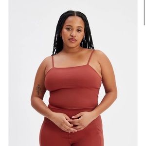 Girlfriend Collective Devon Compressive Cami S Red